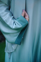 ZAMARUD — Green Ombré Abaya + Hijab Set